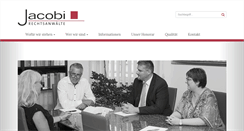 Desktop Screenshot of kanzlei-jacobi.de